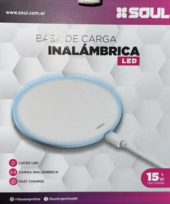 CARG.INALAMBRICO S50 LED LIGHT FC 15W (BASE DE CARGA)